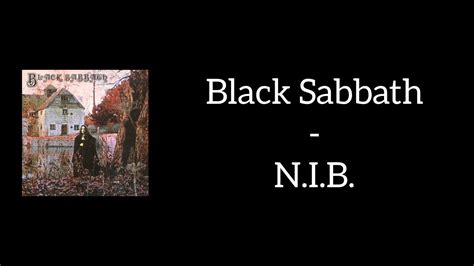 letra de black sabbath n.i.b